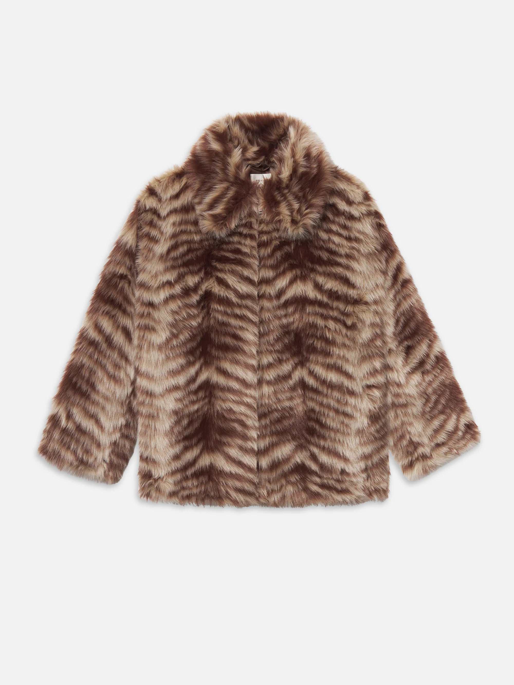 The Alpine Chevron Coat -- Taupe Multi | Frame Denim