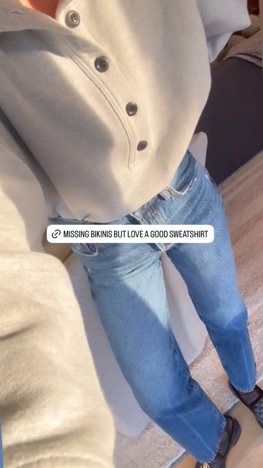 Missing bikinis but i love a good funnel neck sweatshirt! Love these jeans but if you’re in between sizes you should size up!

#LTKgrwm #LTKootd #LTKSeasonal