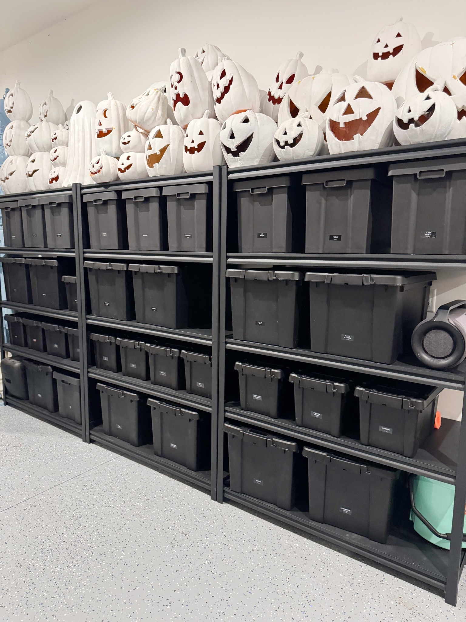 Garage storage totes and shelving units 🖤

#LTKFindsUnder50 #LTKFamily #LTKHome