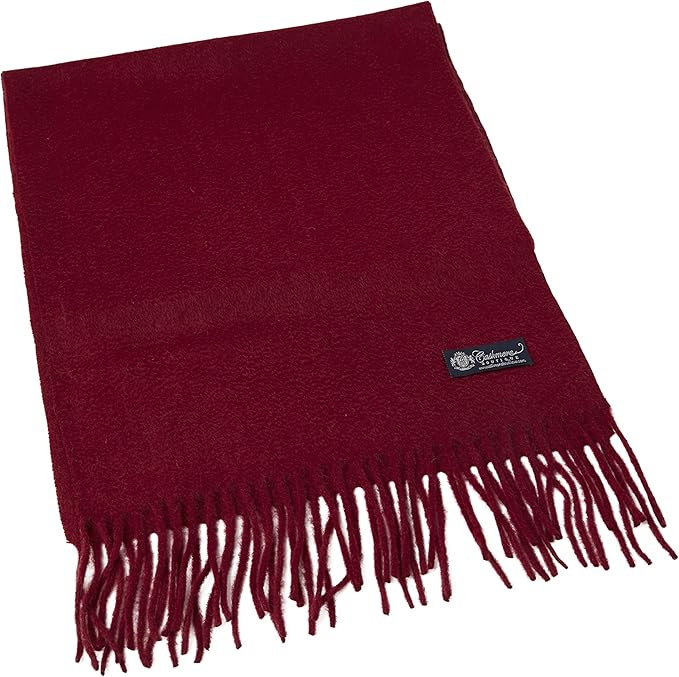 Cashmere Boutique: 100% Pure Cashmere Unisex Winter Scarf (20 Colors, Size: 12" x 60") | Amazon (US)