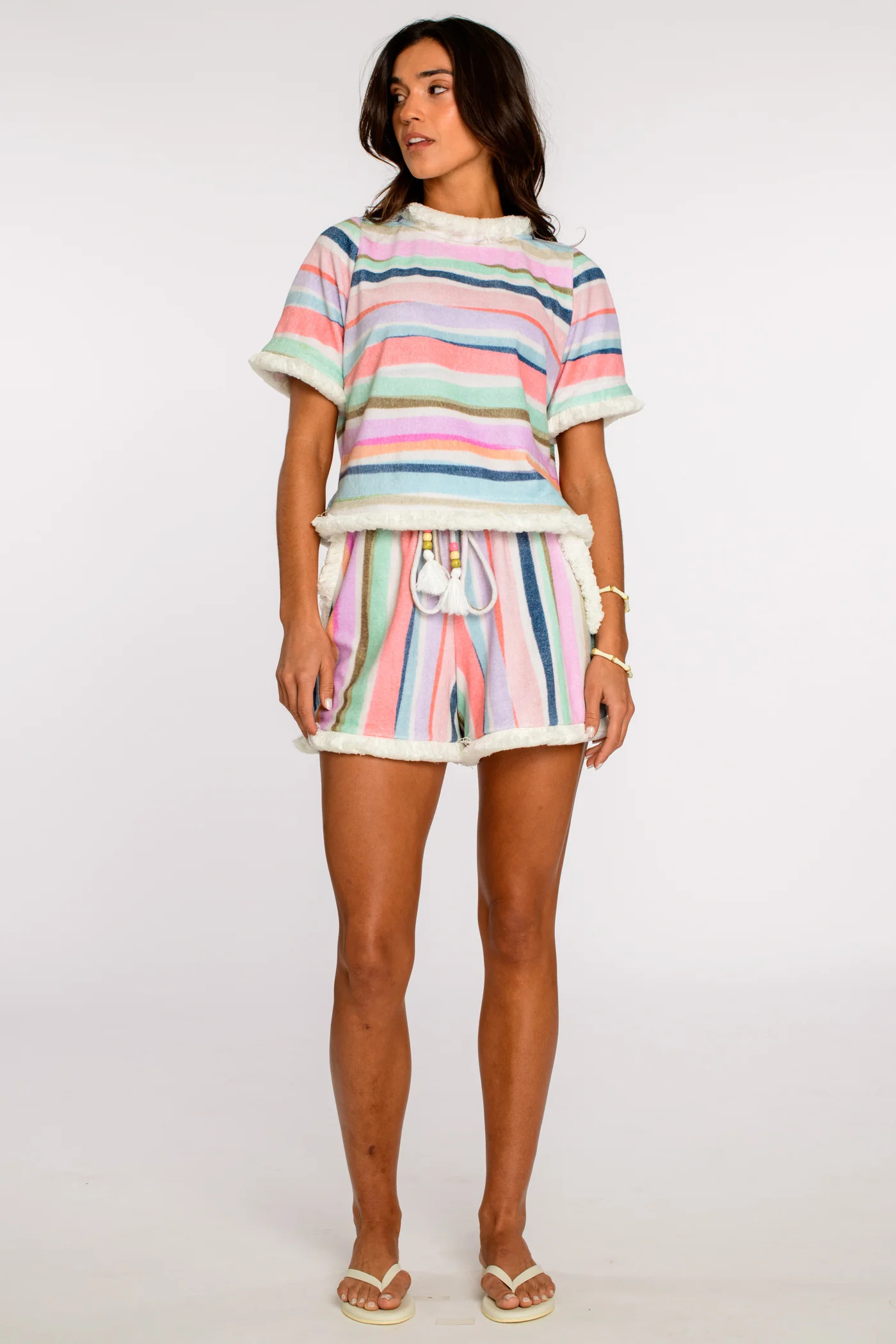 Tess Tee in Sherbet Stripe | Elizabeth James The Label