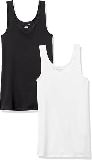 Amazon Essentials Women's Slim-Fit Tank, Pack of 2 | Amazon (US)