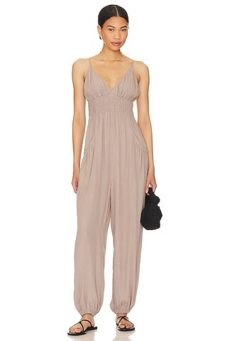 Black Smocked Jumpsuit
                    
                    Bobi | Revolve Clothing (Global)