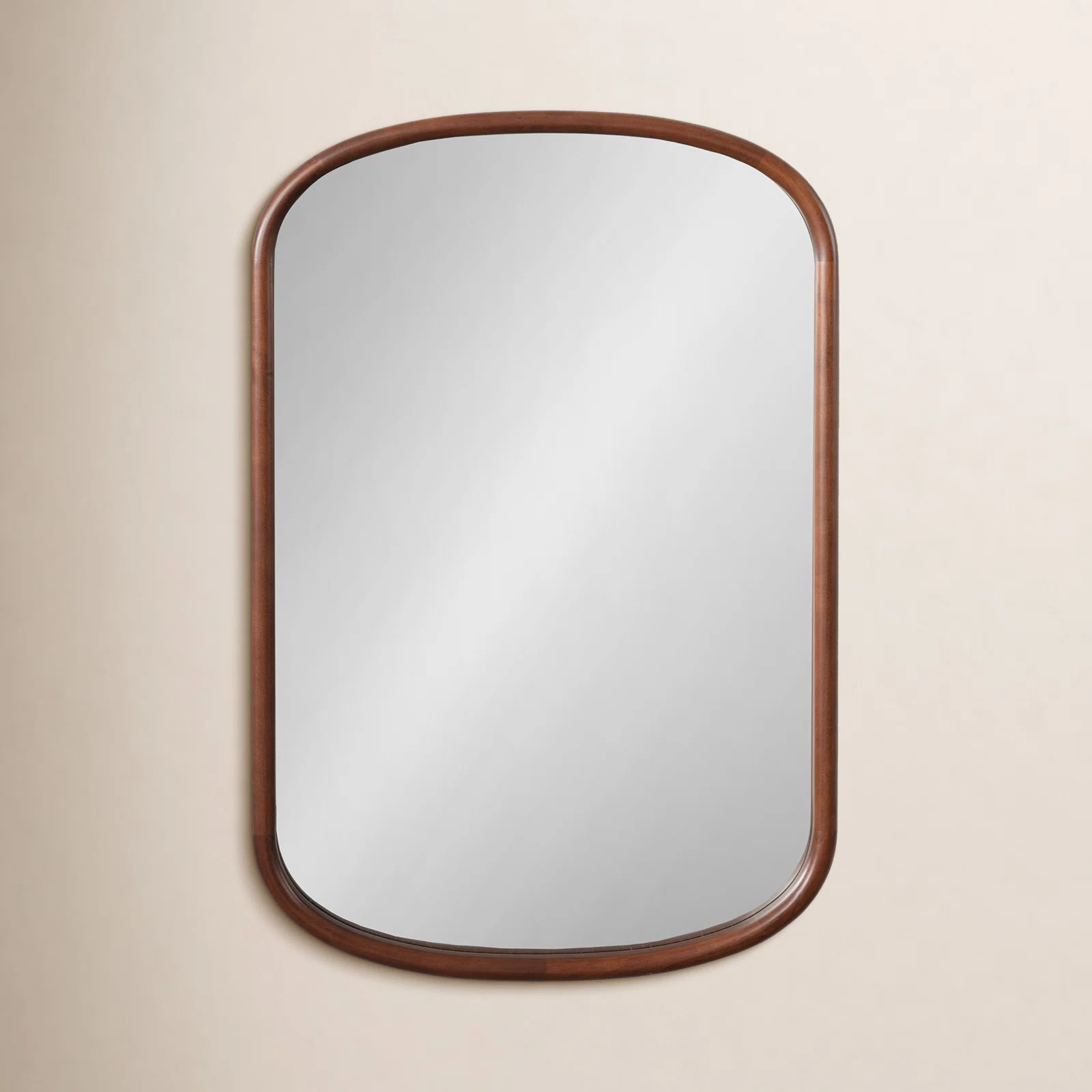 Brayton Wood Oval Mirror | Joss & Main
