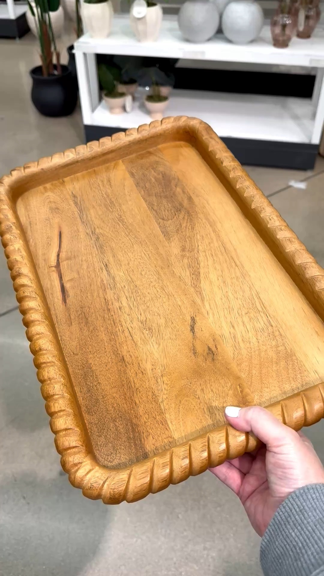 Bring some fresh decor energy to your entryway, side board or coffee table with a beautiful wood tray. This one features a grooved or ‘twisted’ edge and curved corners. It’s perfect for candles, jewelry, and trinkets.

And if you’re a mosaic artist, this tray would also make a fun substrate for your tile work. For mosaic tips, tutorials + inspiration please visit my YouTube channel: YouTube.com/julieweilbacher, and follow @julieweilbacher on Instagram.

#woodtray #decorativetray #breakfasttray #target #twistedsidestray #mosaic #mothersdaygifts #hostessgift

#LTKHome #LTKSeasonal