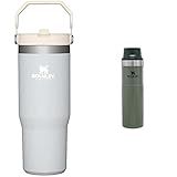 Stanley IceFlow Stainless Steel Tumbler with Straw & Classic Trigger Action Travel Mug 20 oz –Leak P | Amazon (US)