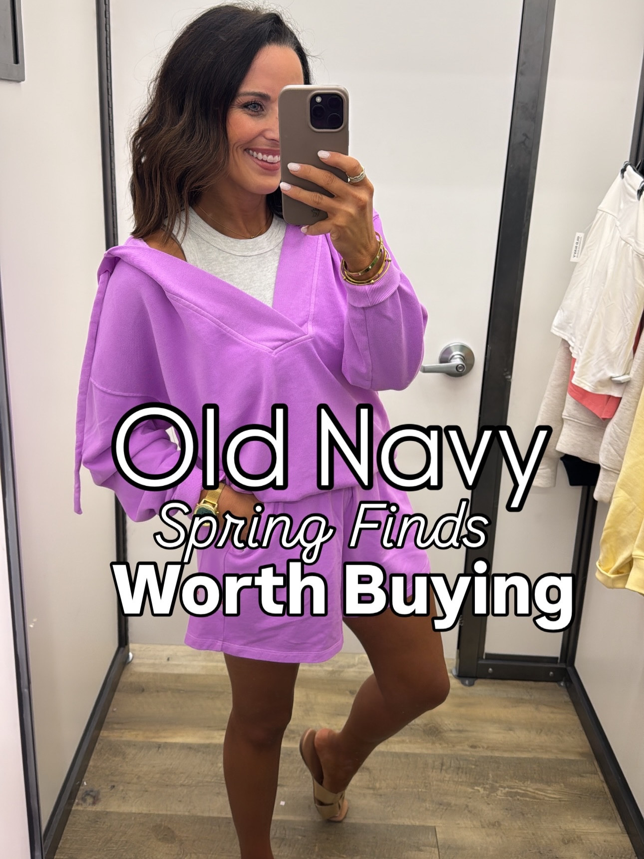 Comment Navy for details to shop! 

I found so many cute spring 🌸pieces at old navy! I loved seeing all the pops of color for spring! These lounge sets are perfect for upcoming spring break, warmer temps outside and the colors are gorgeous! The tops are very oversized so size down for sure! I@got a xs!
For size reference I’m 5’2 127 and typically wear small! 

#oldnavyfinds #oldnavystyle 
Old Navy new arrivals, Old Navy jeans, affordable spring fashion, spring fashion 2026, women’s straight leg jeans, trendy denim styles, spring dresses women, spring outfit ideas, everyday outfits, spring wardrobe essentials, Old Navy try on haul, LTK style, LTK finds, affordable fashion finds, everyday style, spring outfit inspo, spring break