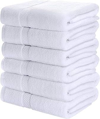 Utopia Towels Small Cotton Towels,White, 22 x 44 Inches Towels for Pool, Spa, and Gym Lightweight... | Amazon (US)