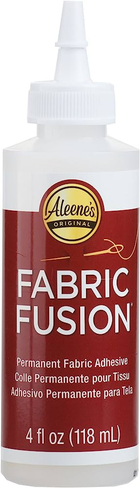 Aleene's 23473 Fabric Fusion Permanent Fabric Adhesive ,Clear,4oz | Amazon (US)