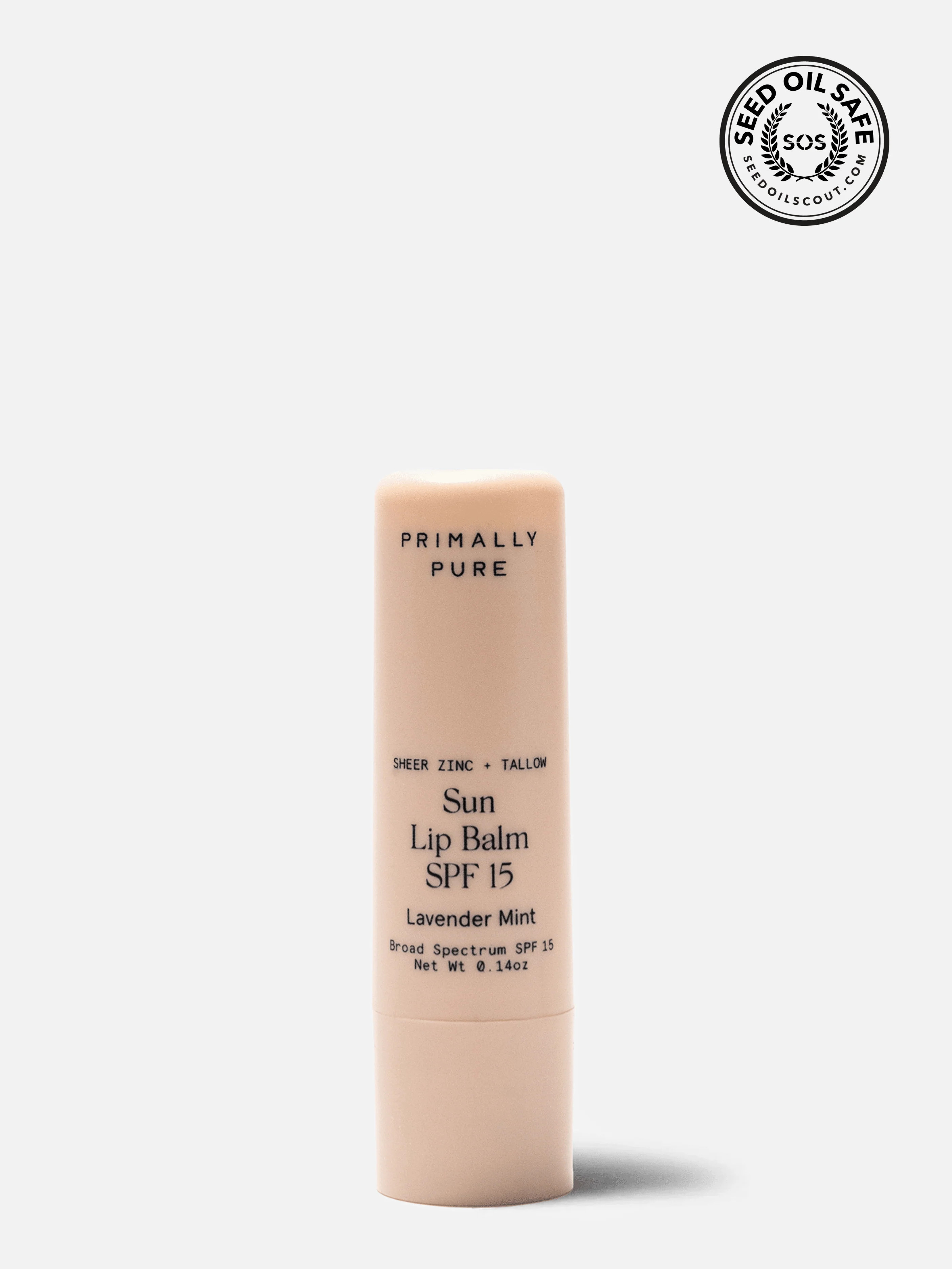 Sun Lip Balm SPF 15 | Primally Pure Skincare | Mineral SPF Lip Balm | Primally Pure