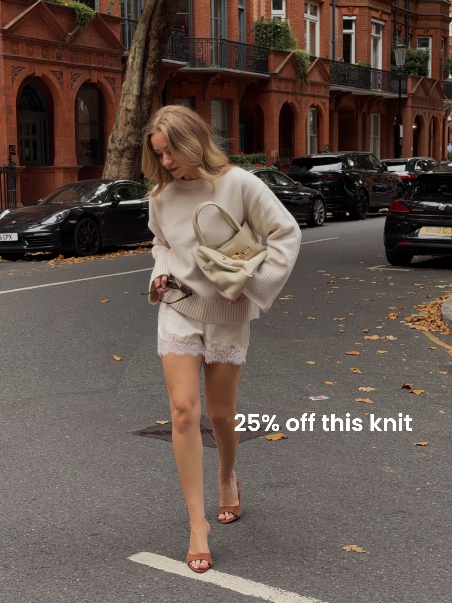 25% off cashmere blend knit - I wear a size S