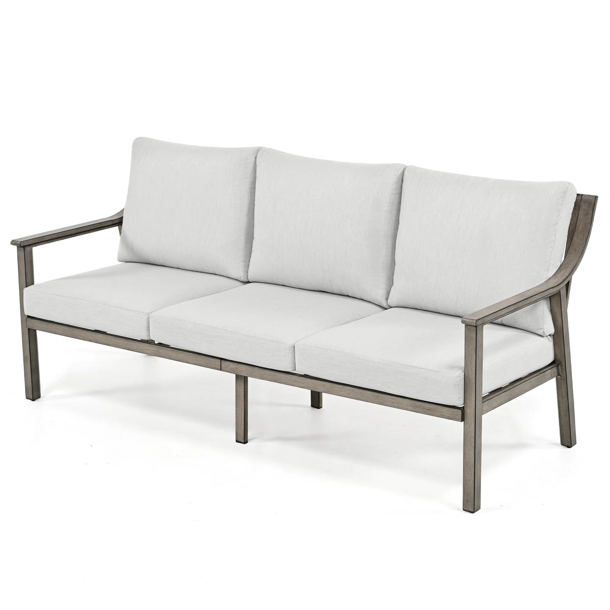 Vishali Outdoor Aluminum Patio Sofa With Cushions | Wayfair North America