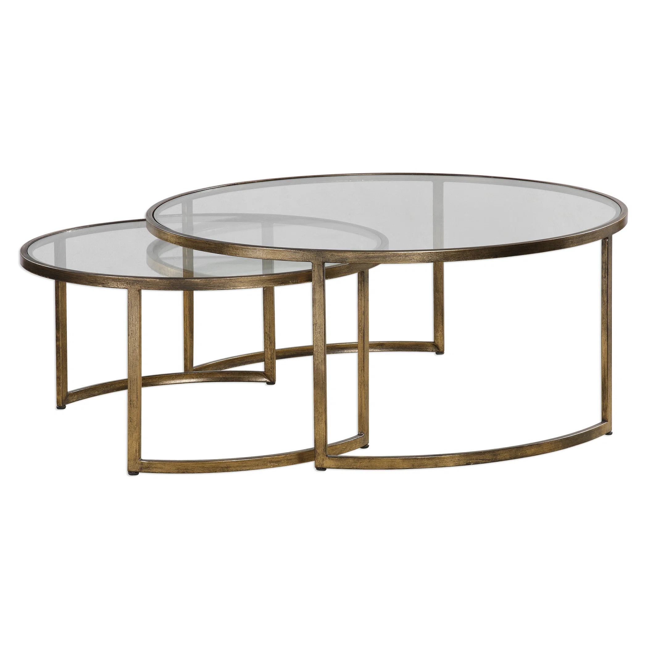 Uttermost Rhea 2 Piece Nested Coffee Table Set & Reviews | Perigold | Perigold