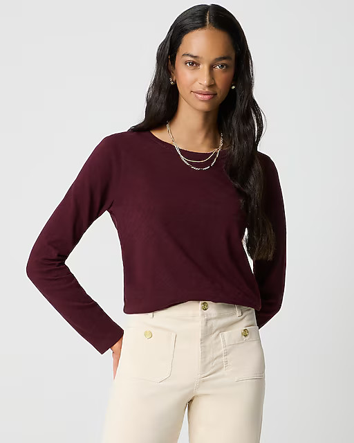 Long-sleeve girlfriend tee | J.Crew Factory