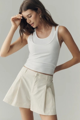 By Anthropologie Cotton Pleated Shorts | Anthropologie (US)