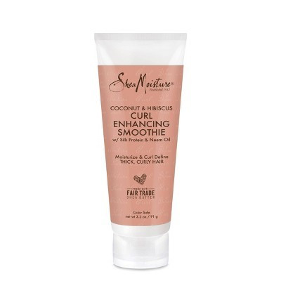 SheaMoisture Coconut and Hibiscus Curl Enhancing Smoothie For Thick Curly Hair - 3.2oz | Target