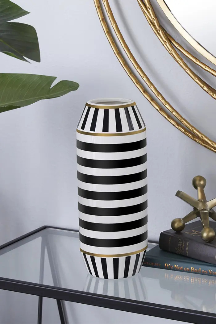 GINGER BIRCH STUDIO Black Ceramic Modern Vase | Nordstromrack | Nordstrom Rack