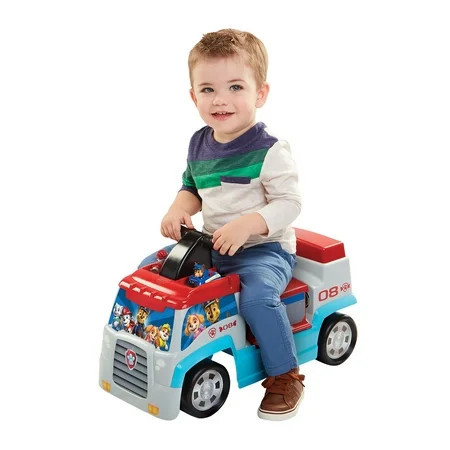 Paw Patrol Patroller Push Ride-On Includes Sounds with Chase and Marshall Mini Vehicles | Walmart (US)