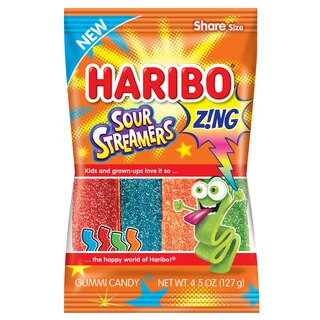 Haribo Z!NGS Streamers Sour Gummi Candy, 4.5 oz | CVS Health