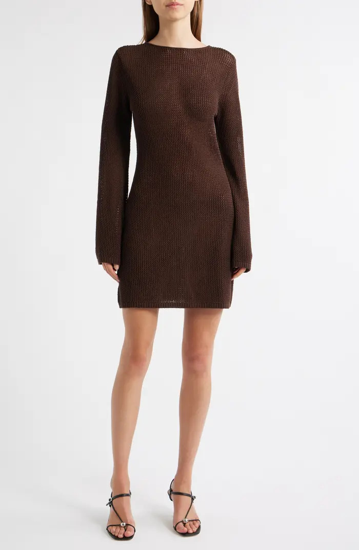 Cairo Open Stitch Long Sleeve Dress | Nordstrom