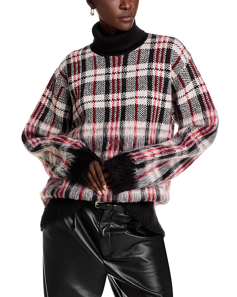 Helmut Lang Chunky Plaid Turtleneck Sweater | Bloomingdale's (US)