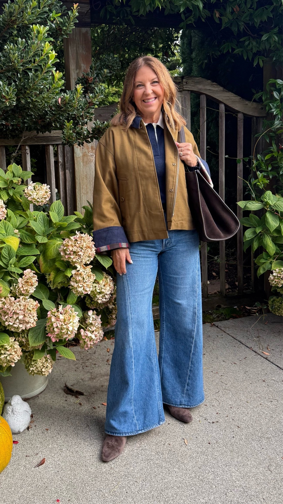 Ootd -running errands 
J.Crew polo is so cute. I'm wearing xxs.
Barn Jacket runs big I'm wearing size xxs. There are other colors too.  Love this combo. 
Jeans fit tts wedding regular 25.  Petite sizes available too. Boots fit tts. 
Handbag is on sale.

#LTKSaleAlert #LTKOver40 #LTKSeasonal