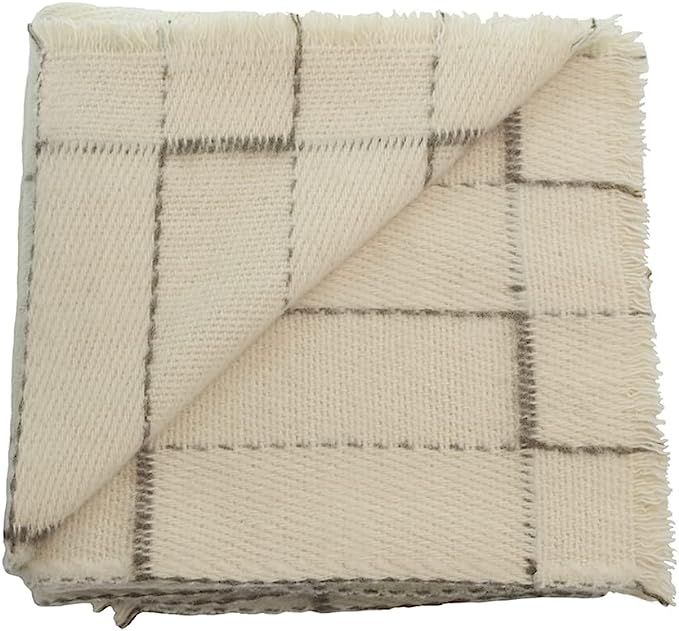 RITZY Heavy Wool Blanket Throw - Queen Size 60" X 83" (152 X 210 cm) Cozy & Soft Accents for The ... | Amazon (US)