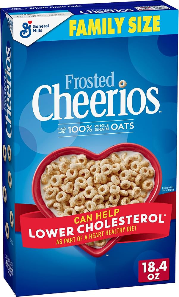 Frosted Cheerios, Heart Healthy Cereal, Family Size, 18.4 OZ | Amazon (US)
