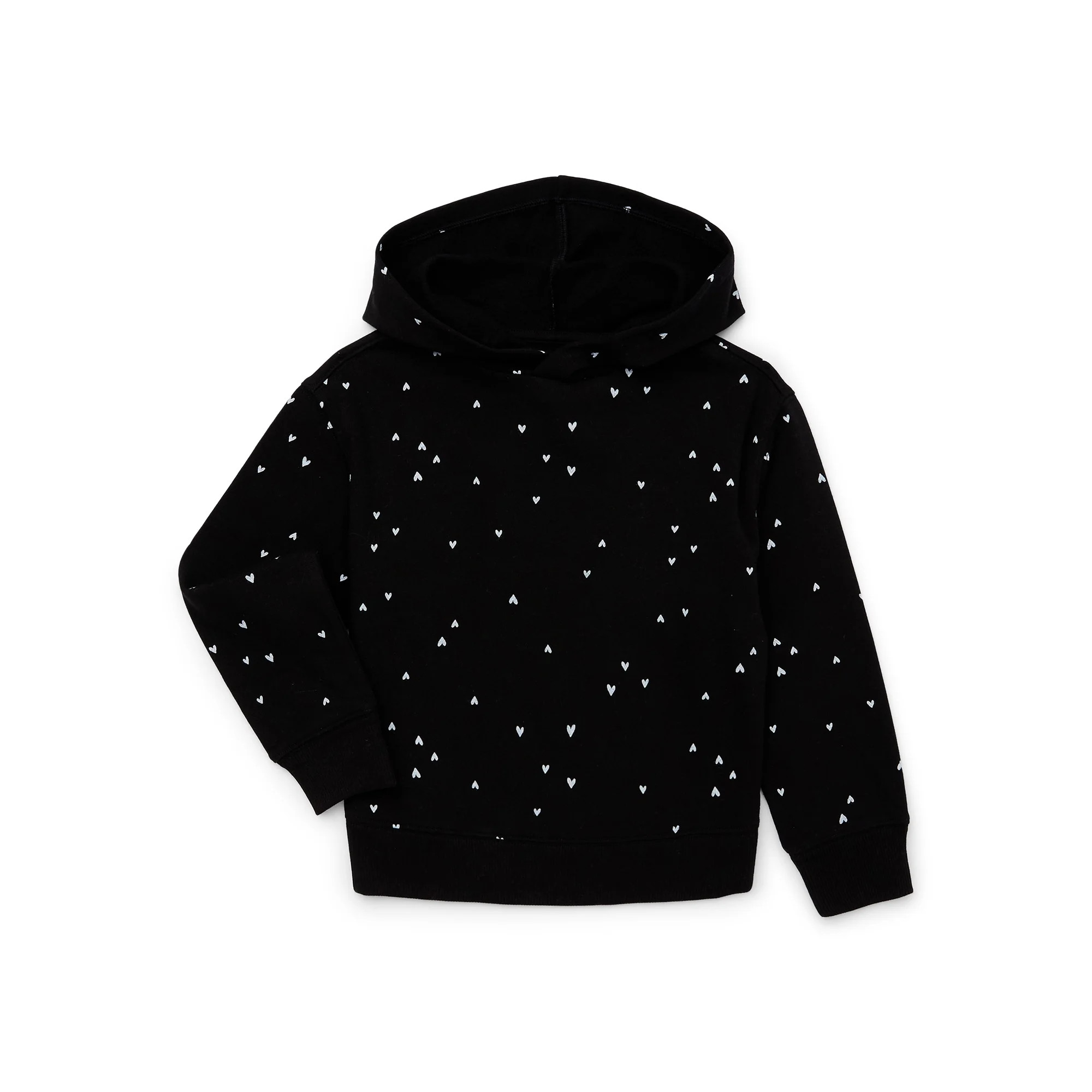 Wonder Nation Girls Fashion Fleece Hoodie, Sizes 4-18 & Plus | Walmart (US)