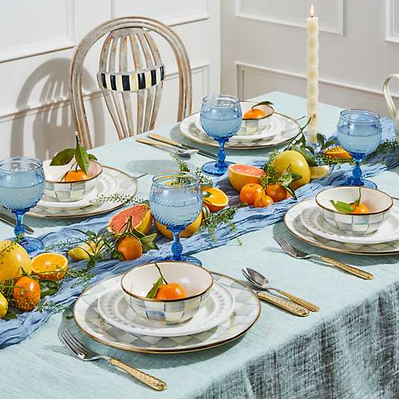 Sterling Check Everyday Bowl | MacKenzie-Childs