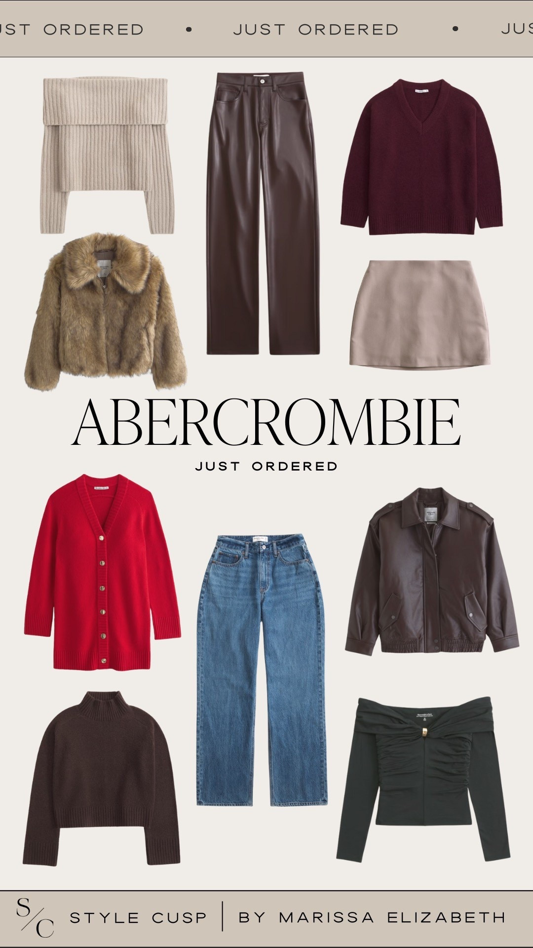 What I just ordered from Abercrombie🤍

vegan suede bomber (small), mockneck sweater (small), sweater dress (small), foldover sweater (small), off the shoulder top (small), dad v neck sweater (small), Abercrombie jeans (size 26), leather pants and skort (small). 

#LTKootd #LTKStyleTip #LTKSeasonal