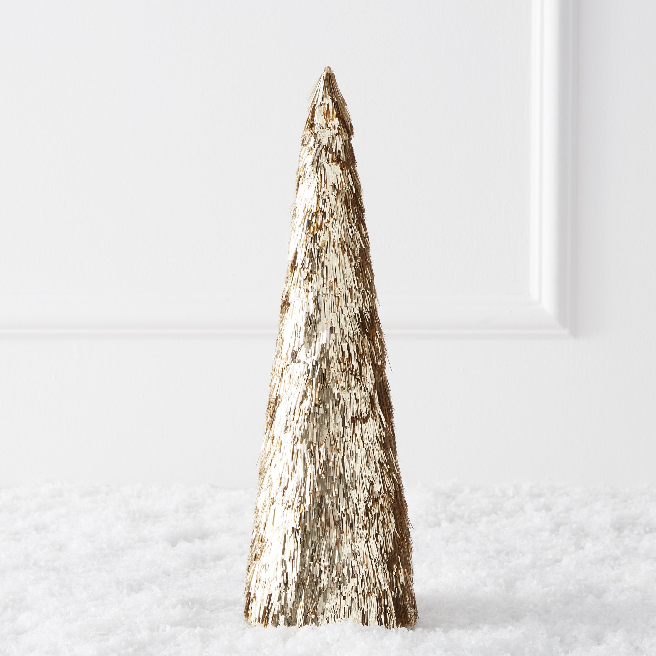 Woodland Tinsel Tree - Gold | Z Gallerie