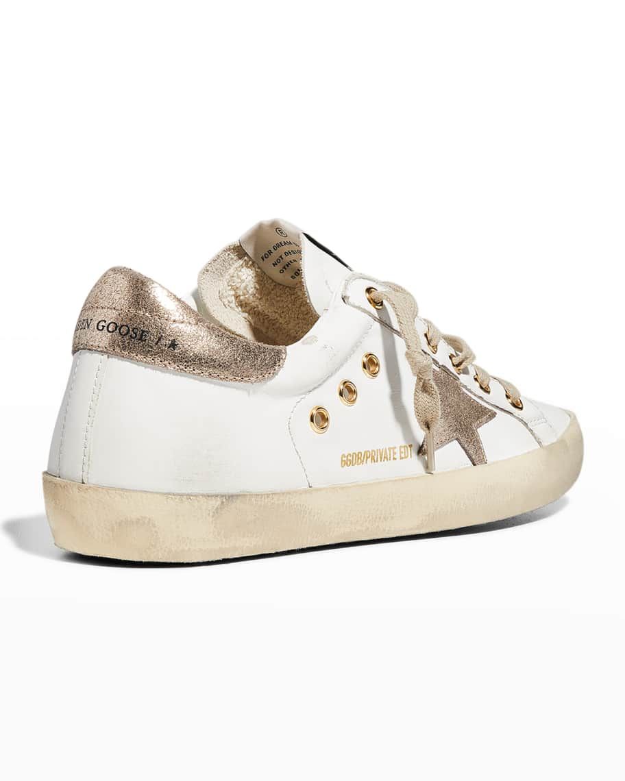 Superstar Mixed Leather Low-Top Sneakers | Neiman Marcus