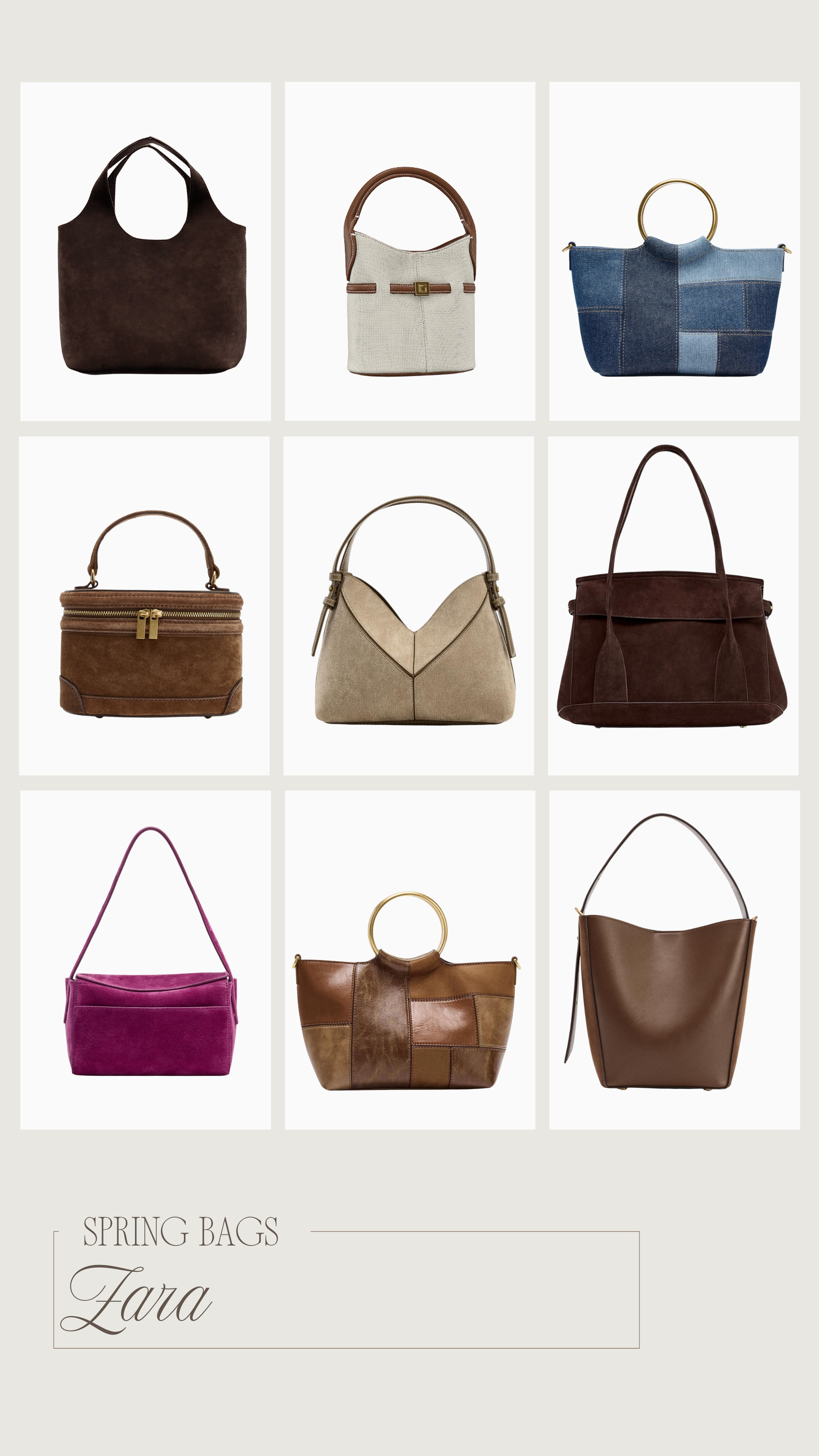 New spring bags from Zara
 

 #LTKSeasonal