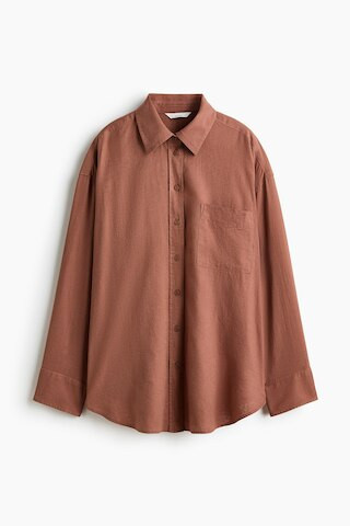 Oversized Linen-Blend Shirt | H&M (US + CA)