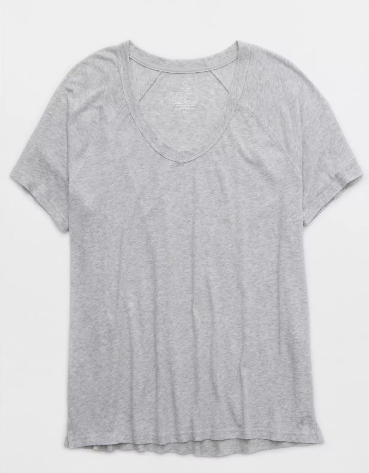 OFFLINE By Aerie Bouncy Cotton Scoop Neck T-Shirt | Aerie