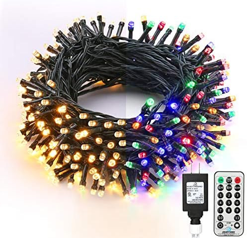 Brizled Christmas Lights, 65.67ft 200 LED Color Changing Tree Lights 11-Function Warm White & Mul... | Amazon (US)