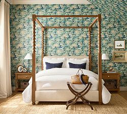 Chris Loves Julia Stacked Ball Canopy Bed | Pottery Barn (US)