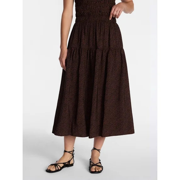 Time and Tru Women’s Tiered Maxi Skirt, Sizes XS-XXXL | Walmart (US)