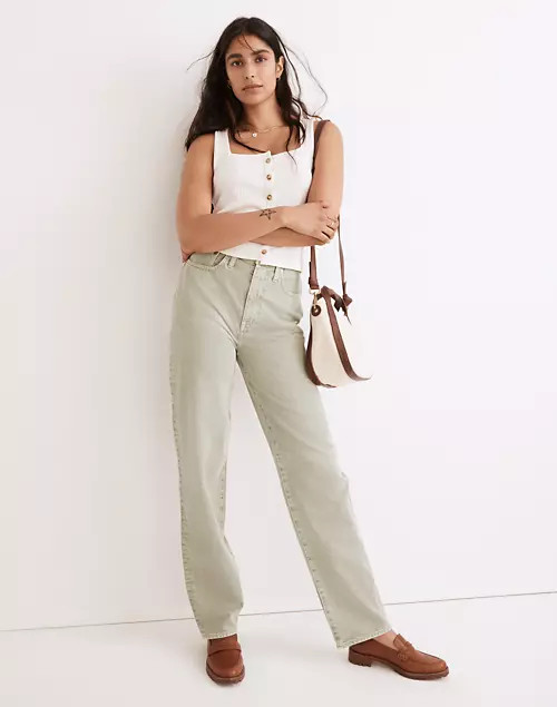 Baggy Straight Jeans: Garment-Dyed Edition | Madewell