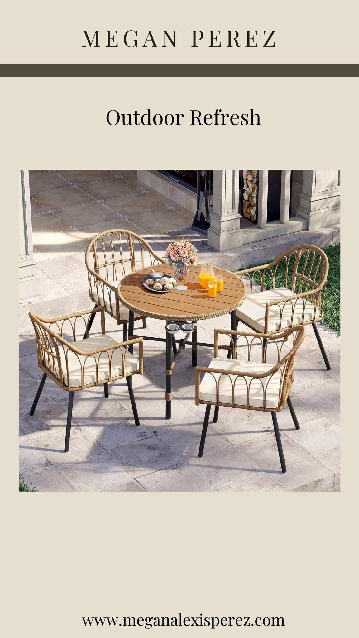 Such a cute and simple outdoor set! Add some fun pillows and you’re good to go! 

#LTKHome