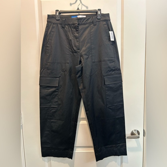 Extra-High Waisted Satin Cargo Barrel Wide-Leg Pants Size 10 | Poshmark