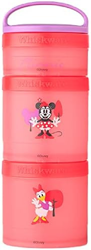 Whiskware Disney Snack Containers for Toddlers and Kids, 3 Stackable Snack Cups for School and Tr... | Amazon (US)