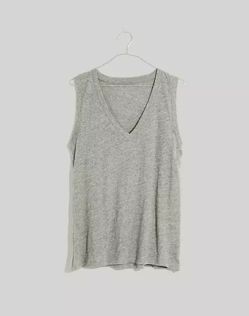 Whisper Cotton V-Neck Tank | Madewell