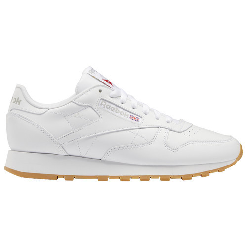Reebok Mens Reebok Classic Leather - Mens Shoes White/White Size 09.5 | Foot Locker (US)