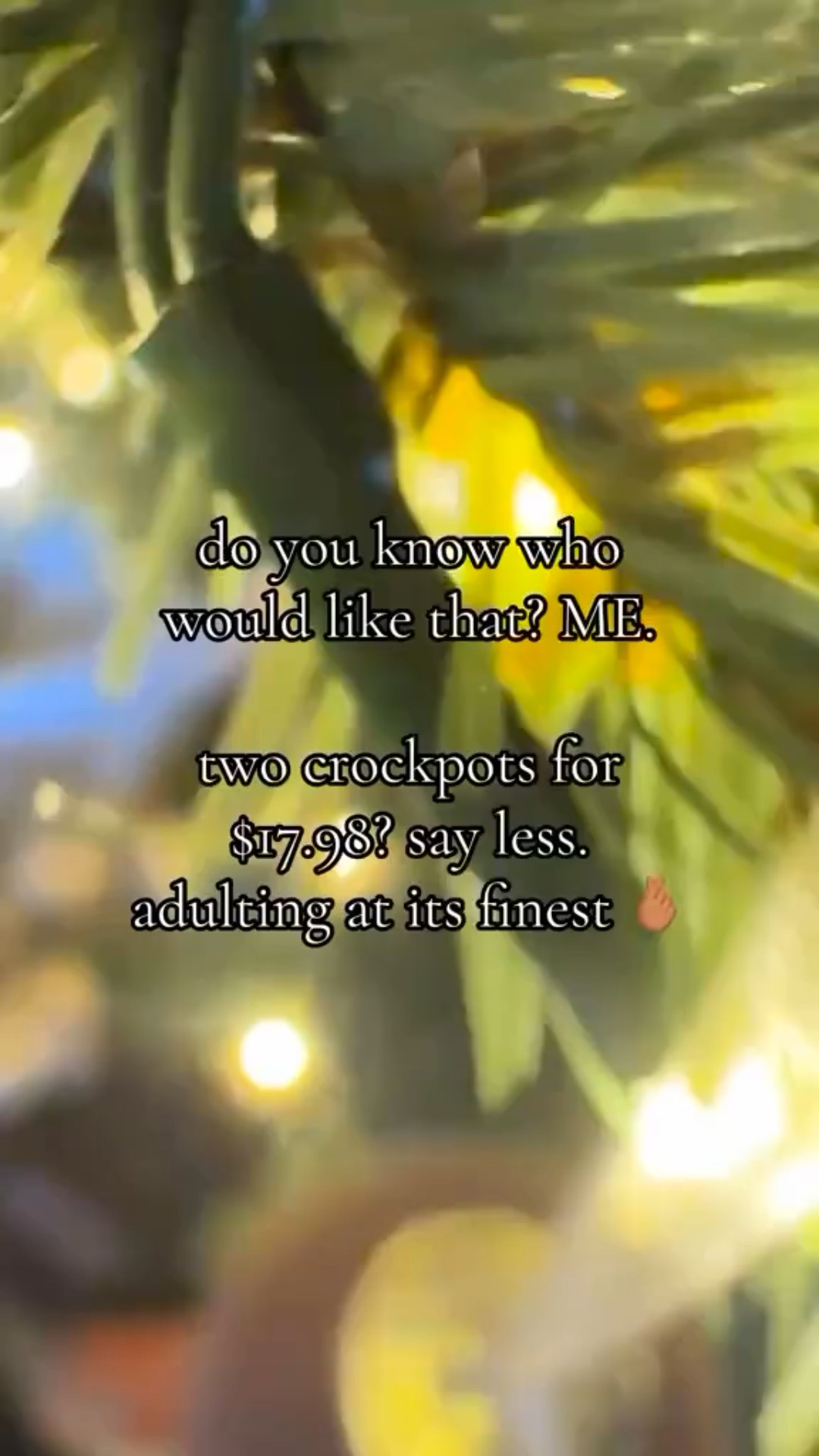 you know you’re becoming an adult when you get excited about 

1) sales & saving money 
2) new crockpots 

Comment SHOP for the link! $17.98 for BOTH! 🙊

#blackfridaydeals #walmartfinds #drewbarrymore #stockingstufferideas #christmasgiftideas #walmartfinds