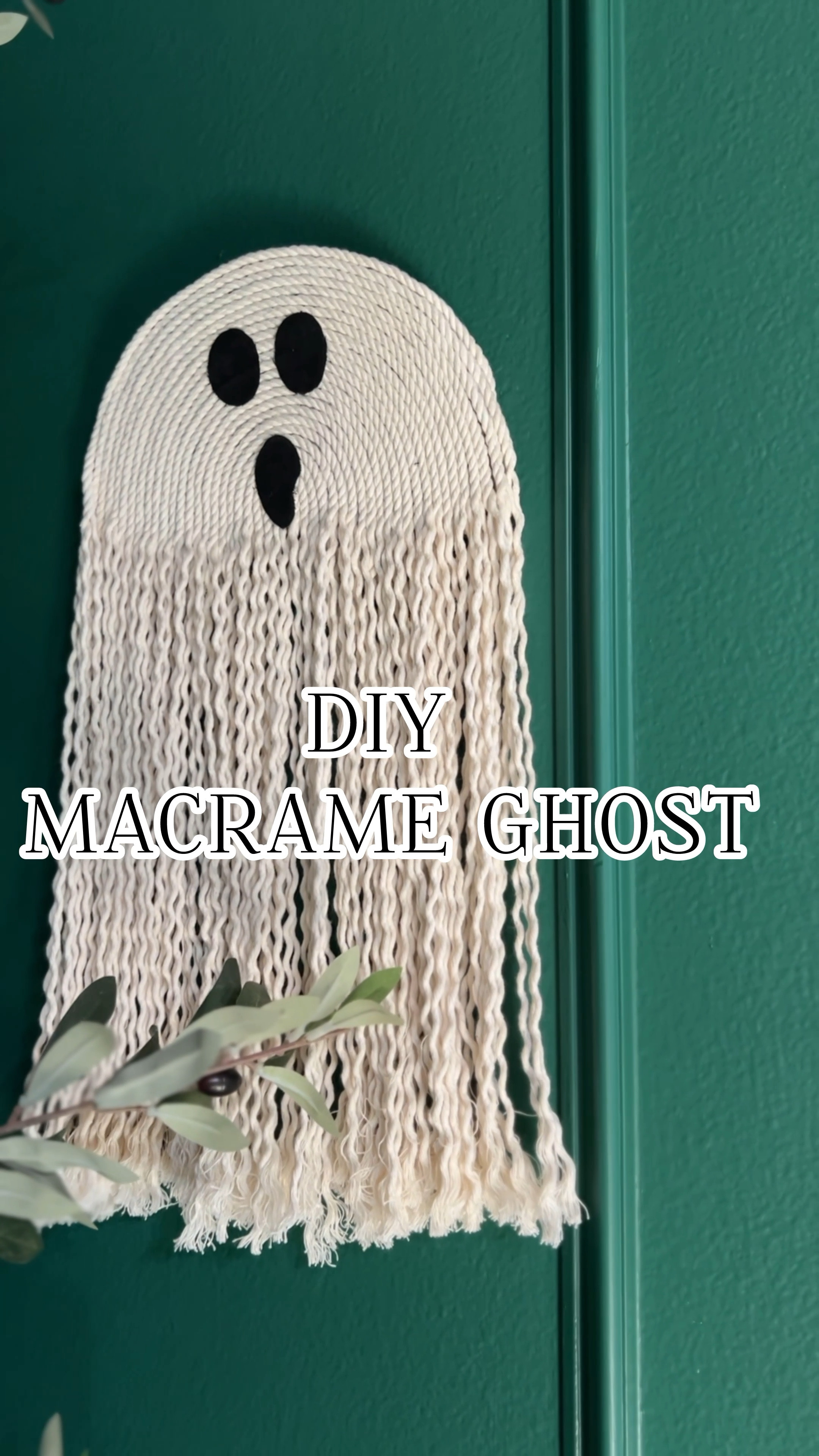 Boho Halloween Decor - For supplies & step by step guide you can read this on my blog. 

This DIY honestly was SO easy. Just use some macrame yarn, cardboard, hot glue, and black fabric. And voila! You’ve got the cutest boho Halloween Decor for these festive holidays. 👻 

#macrameghost #macramedecor #halloweendecor #halloweenhomedecor #diyhalloween

#LTKSeasonal #LTKHome #LTKVideo