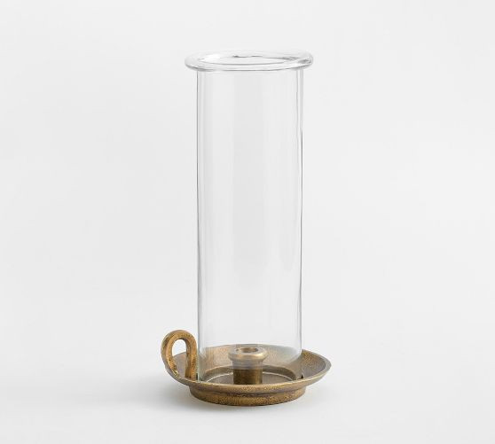 Chamberstick Hurricane Candle Holder | Pottery Barn (US)