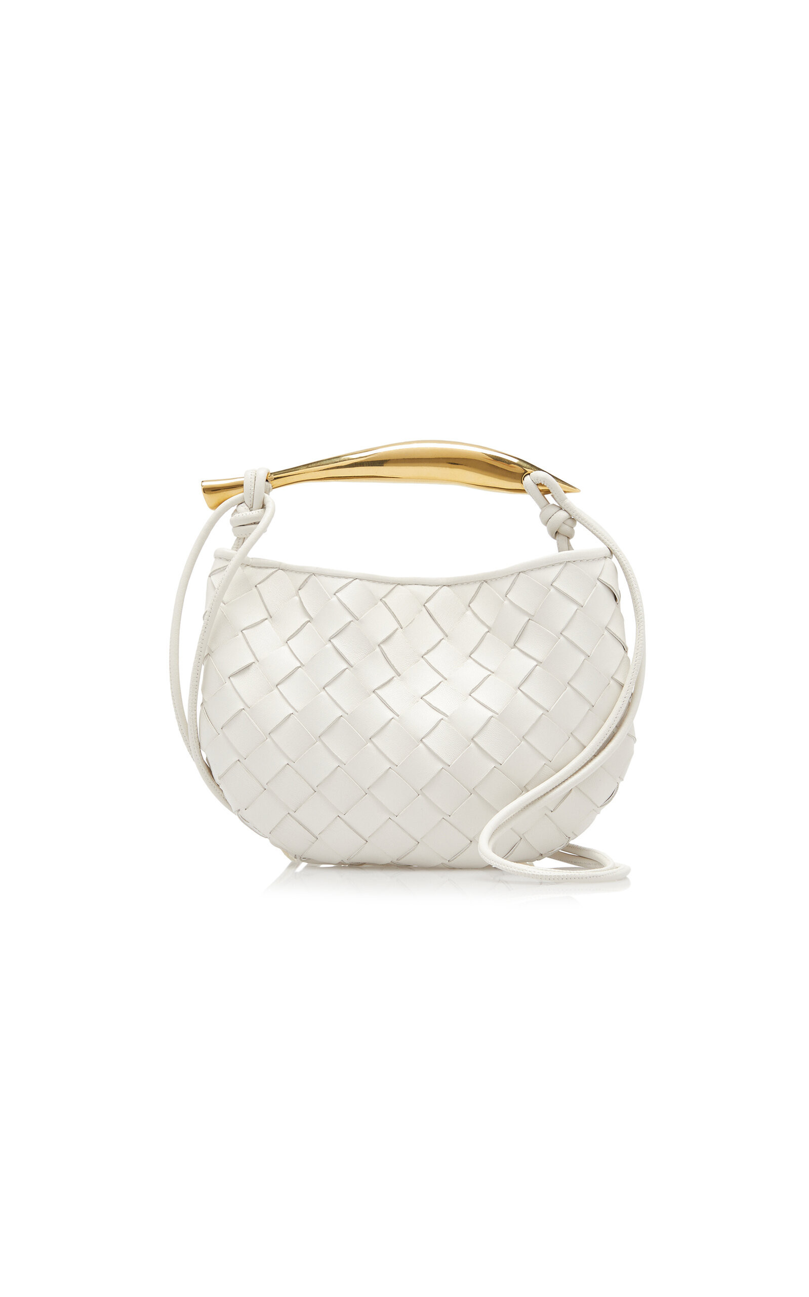 Bottega Veneta - Mini Sardine Intrecciato Leather Bag - White - OS - Moda Operandi | Moda Operandi (Global)