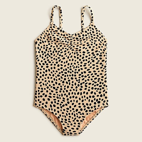 Girls' printed one-piece swimsuit with UPF 50+ | J. Crew US